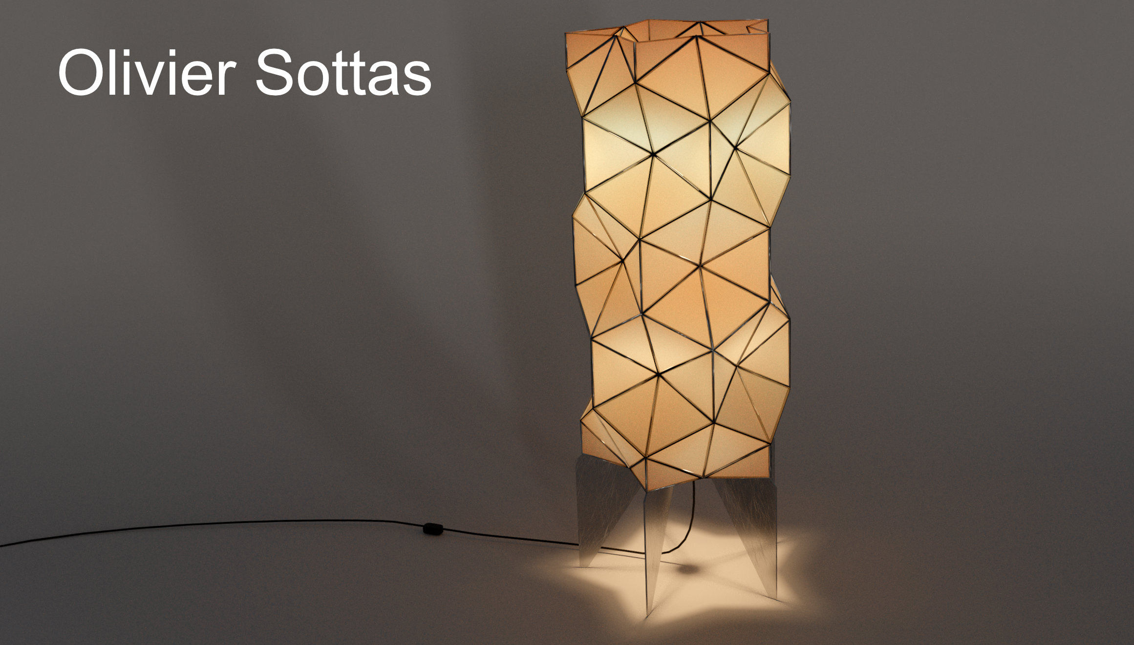 3d virtual rendering of a lamp